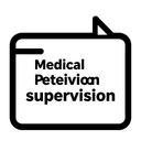 Минималистичная одноцветная иконка медицинского наблюдения на белом фоне для диетологического центра Надежда